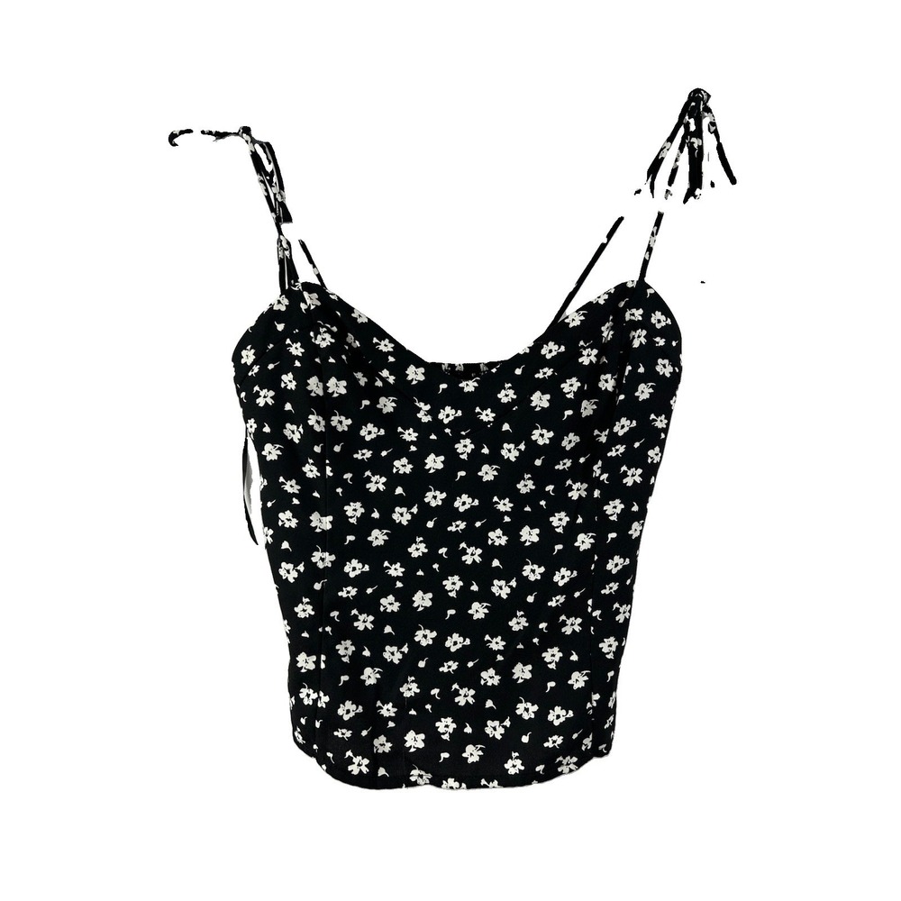 Miami Tie Sleeve Smocked Bustier Style Tank Top Y2K Fairy Grunge